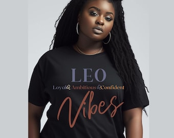Leo Tshirt for Black Women, Zodiac Leo Shirt, Black Girl Magic, African American Tee for Black Girl, Zodiac Shirt Leo Gift for Black Woman