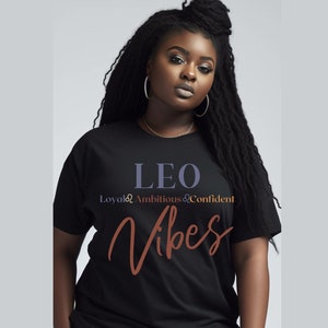 Leo Tshirt for Black Women, Zodiac Leo Shirt, Black Girl Magic, African American Tee for Black Girl, Zodiac Shirt Leo Gift for Black Woman