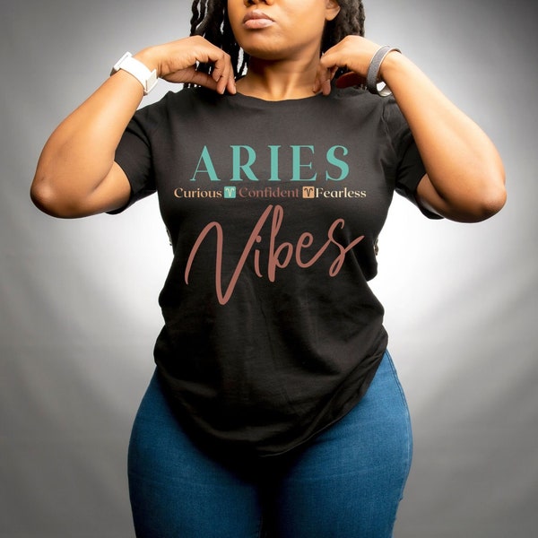 Aries Zodiac Shirt for Black Women, Zodiac Gift, Aries Gift, Aries Tshirt, Black Girl Tshirts, Brown Skin Girl, Zodiac Aries Shirt
