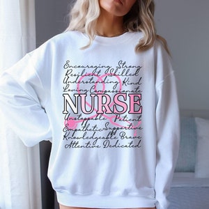Motivational Nurse Sweatshirt Inspirational RN Crewneck, Nurse Life, Nursing Appreciation Gift, Healthcare Worker Shirt, Medical Sweater