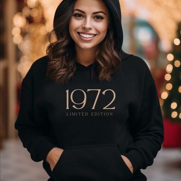 Birth Year Sweatshirt Customized, Birthday Hoodie Sweatshirt Women, Retro Hoodie, Women Birthday Gift, Vintage Shirt, Birthday Gift