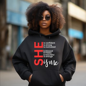 Black Red Hoodie Etsy Canada