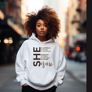 African American Sweatshirt Hoodie, Black Woman Sweatshirt, Black Girl Sweatshirt Gift, Black History, Black Women Hoodie for Brown Sugar