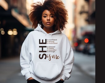 African American Sweatshirt Hoodie, Black Woman Sweatshirt, Black Girl Sweatshirt Gift, Black History, Black Women Hoodie for Brown Sugar