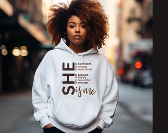 African American Sweatshirt Hoodie, Black Woman Sweatshirt, Black Girl Sweatshirt Gift, Black History, Black Women Hoodie for Brown Sugar