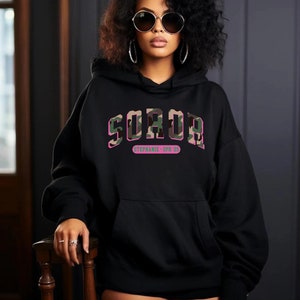 Sudadera personalizada AKA, ropa de hermandad, regalo personalizado Alpha Kappa Alpha, sudadera con letras griegas, sudadera con hojas de hiedra, moda para mujeres, sudadera con capucha elegante
