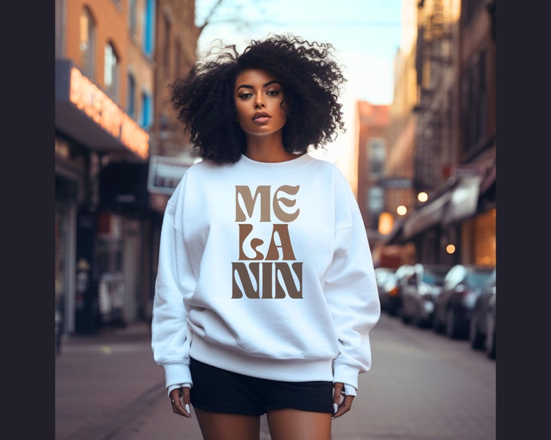 Melanin Sweatshirt African American Sweatshirt for Black Girl - Etsy UK