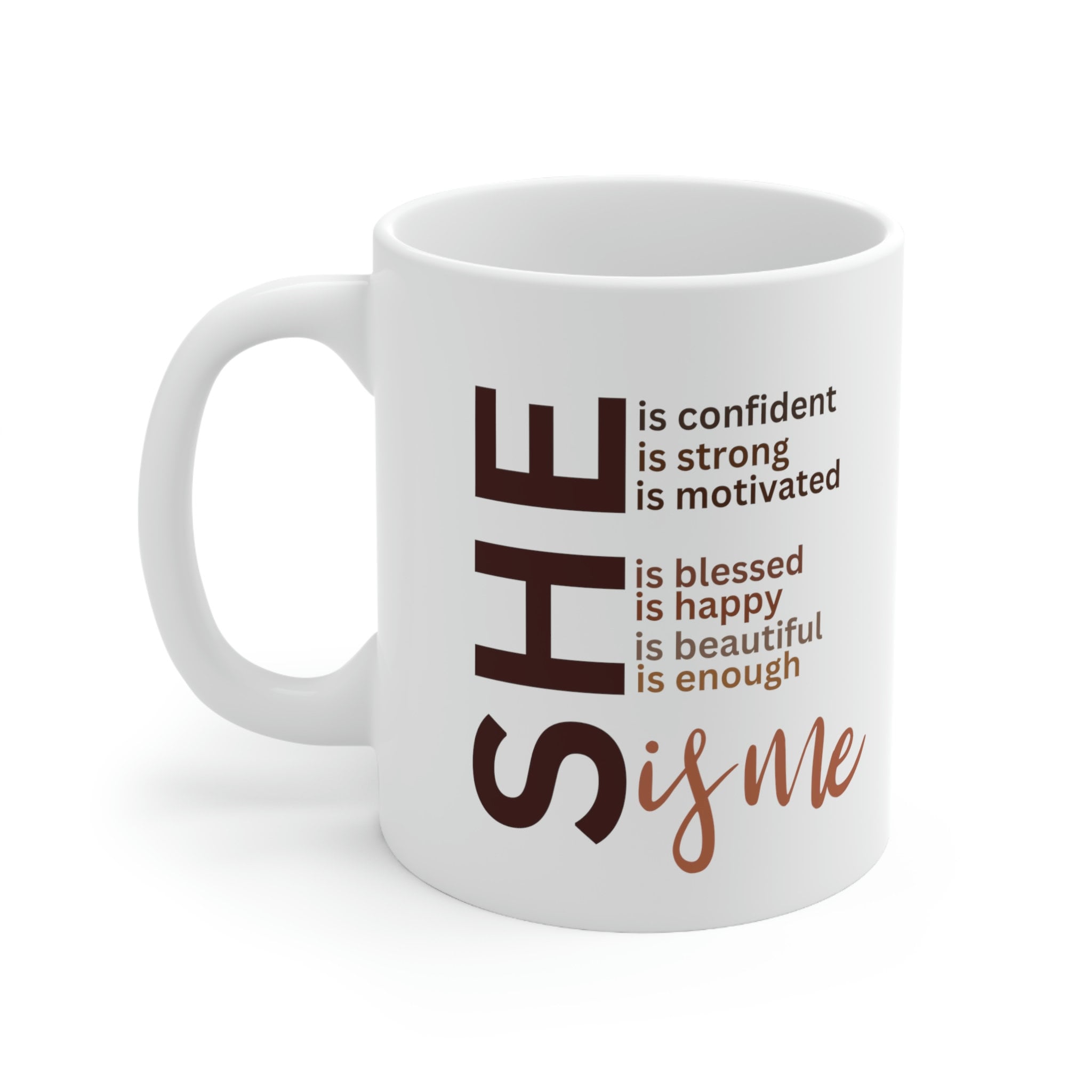Black Girl Magic Inspirational Mug for Black Woman, Black Girl Inspirational Mug Gift Idea, Brown Skin Girl Mug