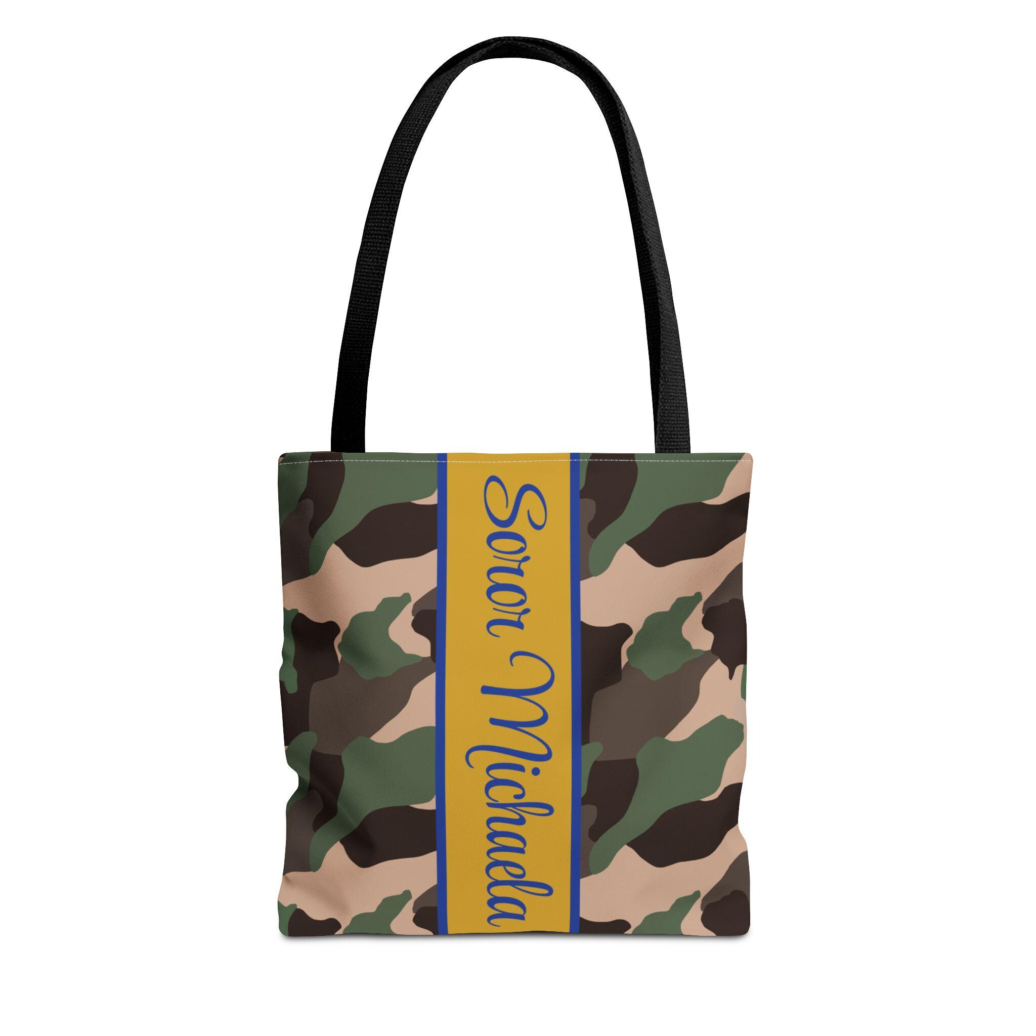 Sigma Gamma Rho Make-up-Tasche – Gelb & Blau, Geschenk Für Schwesternschaft, 23,5x17 Cm