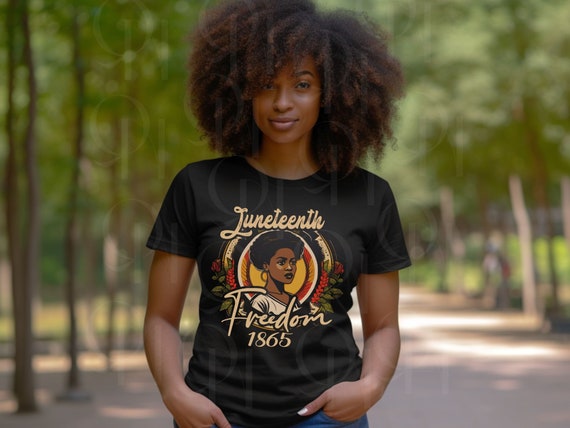 Juneteenth Shirts For Women - Black History 1865 Freedom T-Shirt African American Celebration Top