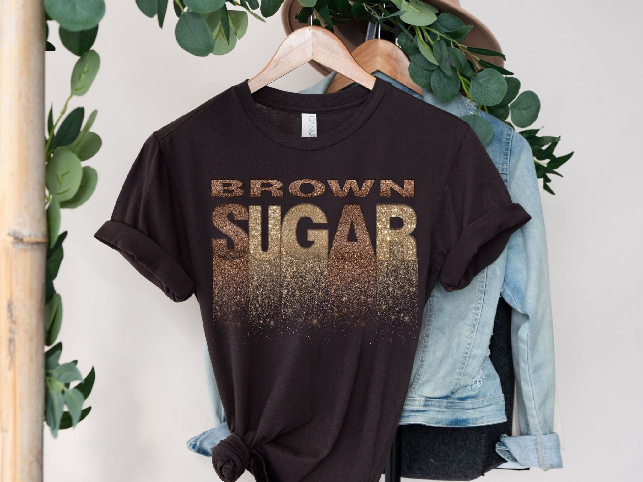 Melanin Shirt for Black Women Tshirt for Black Girls are Magic Shirt for Brown Sugar Tshirt Gift for Her Afro Woman Brown Sugar Shirt