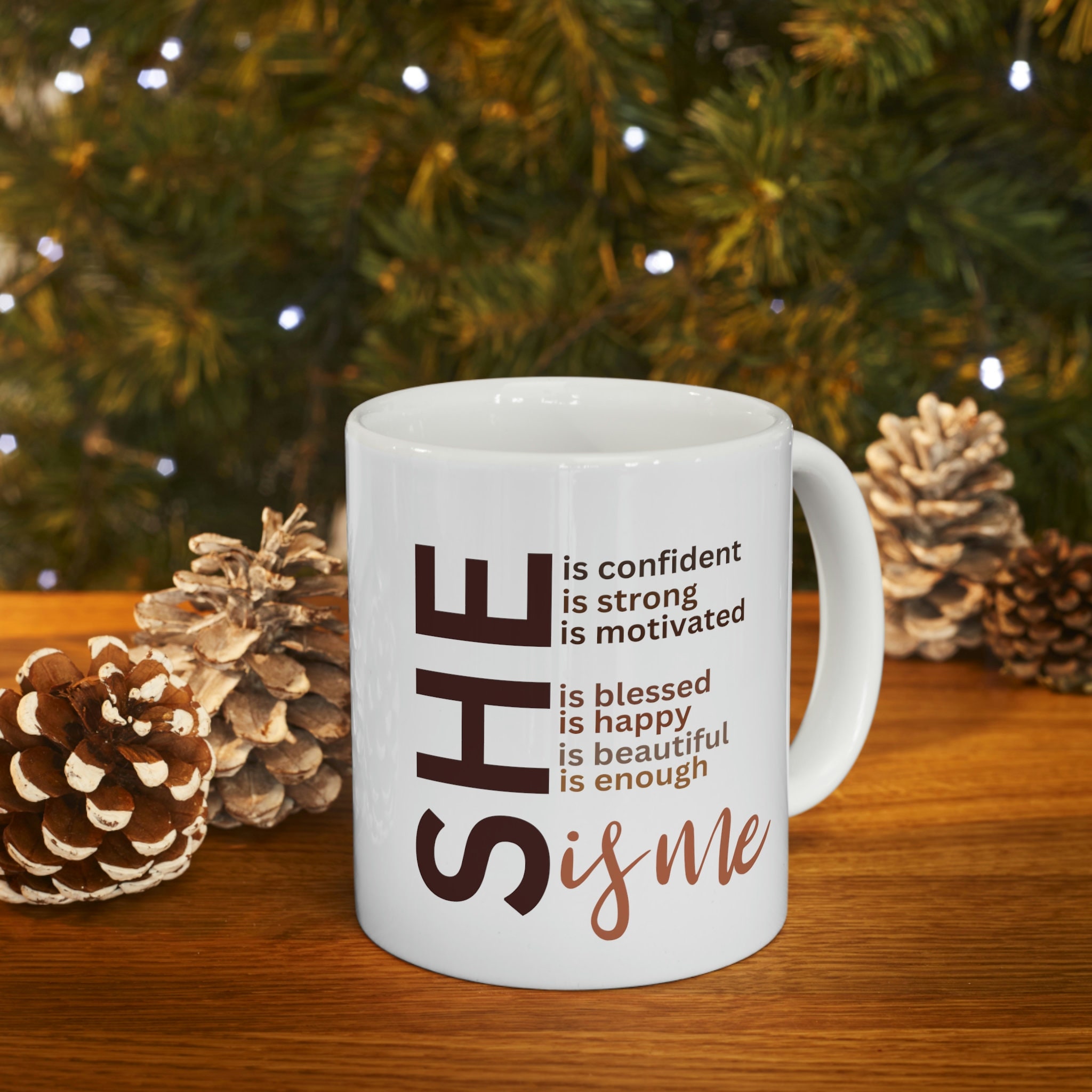 Black Girl Magic Inspirational Mug for Black Woman, Black Girl Inspirational Mug Gift Idea, Brown Skin Girl Mug