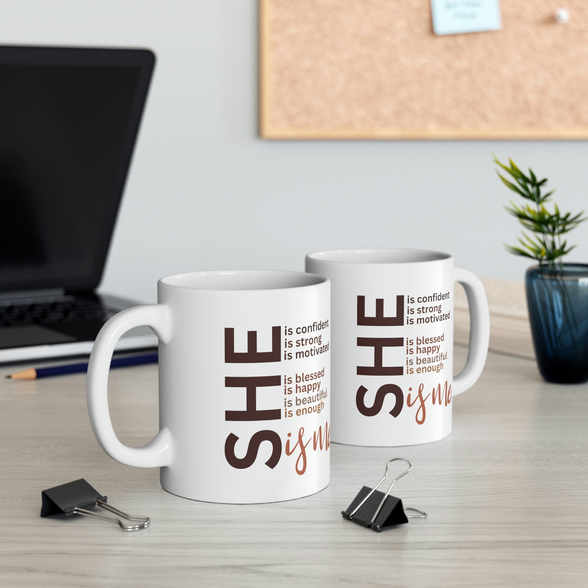 Black Girl Magic Inspirational Mug for Black Woman, Black Girl Inspirational Mug Gift Idea, Brown Skin Girl Mug