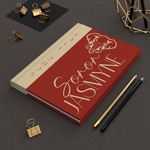 Personalized Crimson Soror Journal – Custom Name Notebook Gift for Sisterhood, Crossing, Founders Day, Sorority Vibes and Paraphernalia