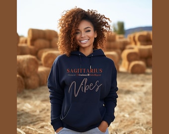 Sagittarius Zodiac Hoodie Shirt Women Horoscope, Zodiac Gift, Sagittarius Gift, Sagittarius Sweatshirt, Black Girl Shirts, Sagittarius Shirt