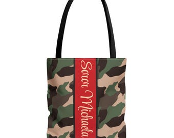 Personalized Delta Sigma Theta DST Tote Bag Paraphernalia with Custom Name Sorority Gift DST Sisters Crimson Cream Accessories DST Sorors