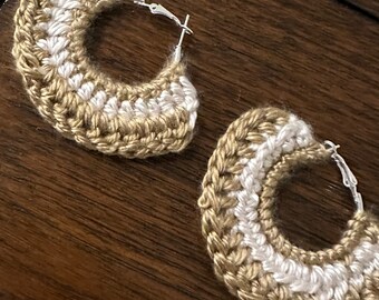 hoops crochet earings