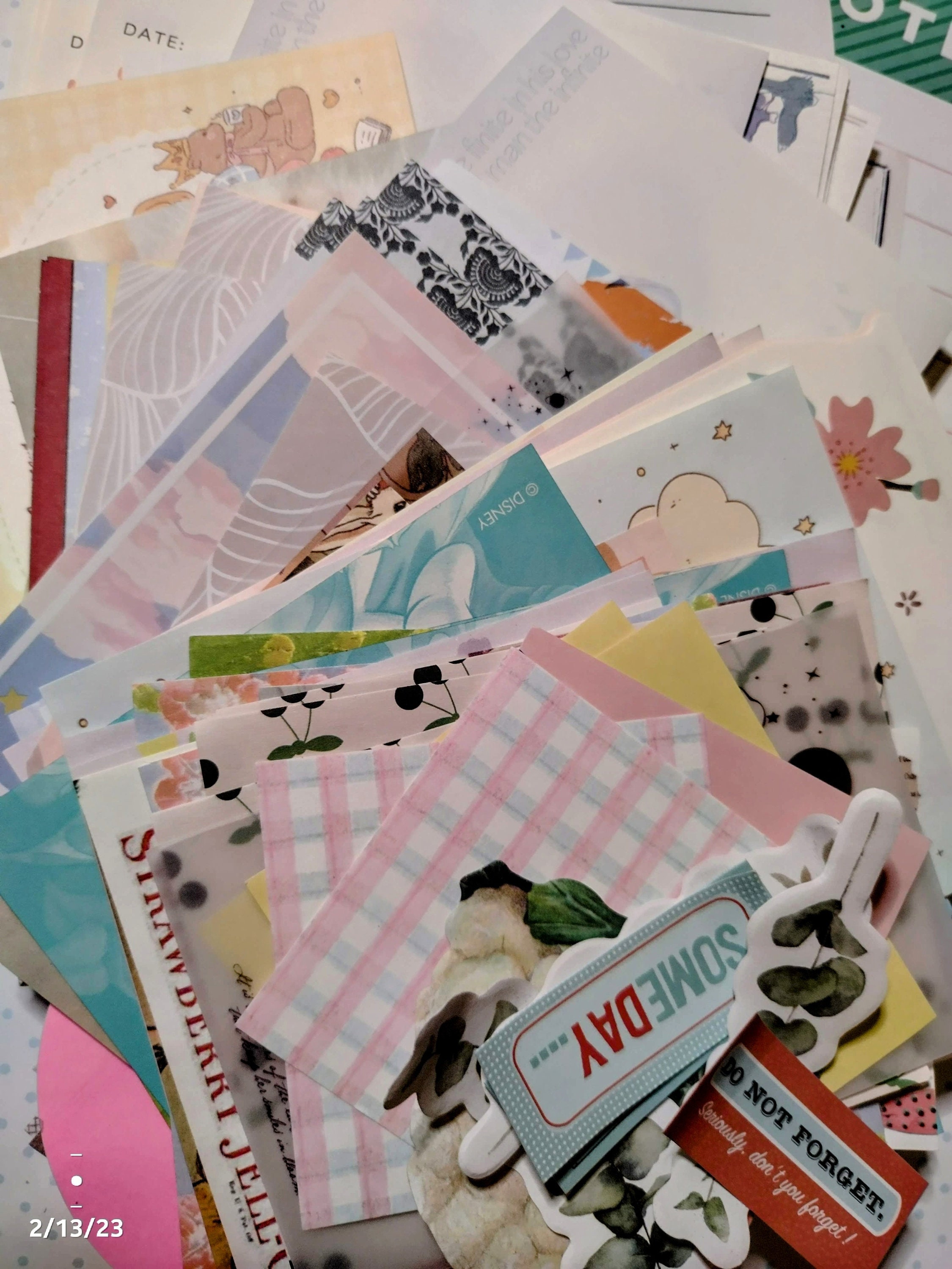 Junk Journaling Memo Sheets Grab Bag, Vintage Inspired Paper, Vintage