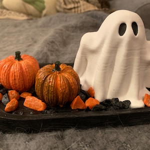 Halloween decoration set tea light holder ghost