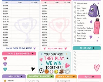 Competition Cheer Mom Weekly Planner for Busy Moms (Digital Download)