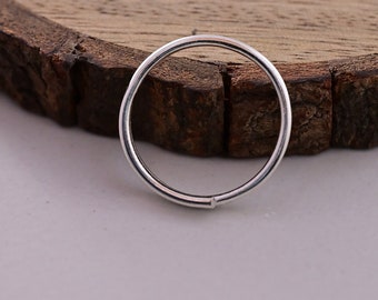 Big Toe Ring Sterling Silver Adjustable Toe Ring Thin Hammered Toe Ring For Her Handmade Body Jewelry