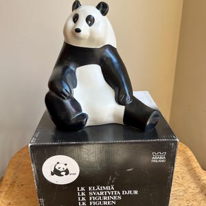 アラビア パンダ Arabia WWF Panda Figurine 陶器 置物 ARABIA リッレモー・マンネルハイム “PANDA” WWF オブジェ｜北欧