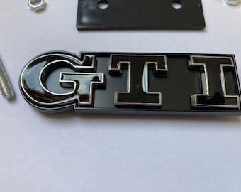 GTI BADGE - Black / Silver