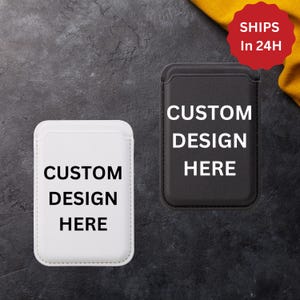 Billetera Magsafe personalizada, billetera para teléfono personalizada, billetera vegana, billetera personalizada única, diseño personalizado, accesorio vegano, tarjetero vegano