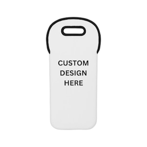 Custom Wine Tote Bag, Elegant Wine Carrier, Personalized Gift for Wine Lovers, Picnic Accessory, Bridal Shower Favor