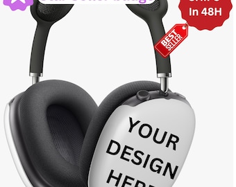 Custom image AirPods Max Cover, Snap Case Hard Plastic Protective Case, Cute Case for Airpods Max Headphones, Protective Cover Airpods Max