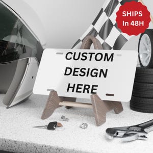 Vanity Plate, Custom Design - Personalized License Plate, Car Front Plate, Unique Gift Idea, Car Accessories, Customizable Auto Tag