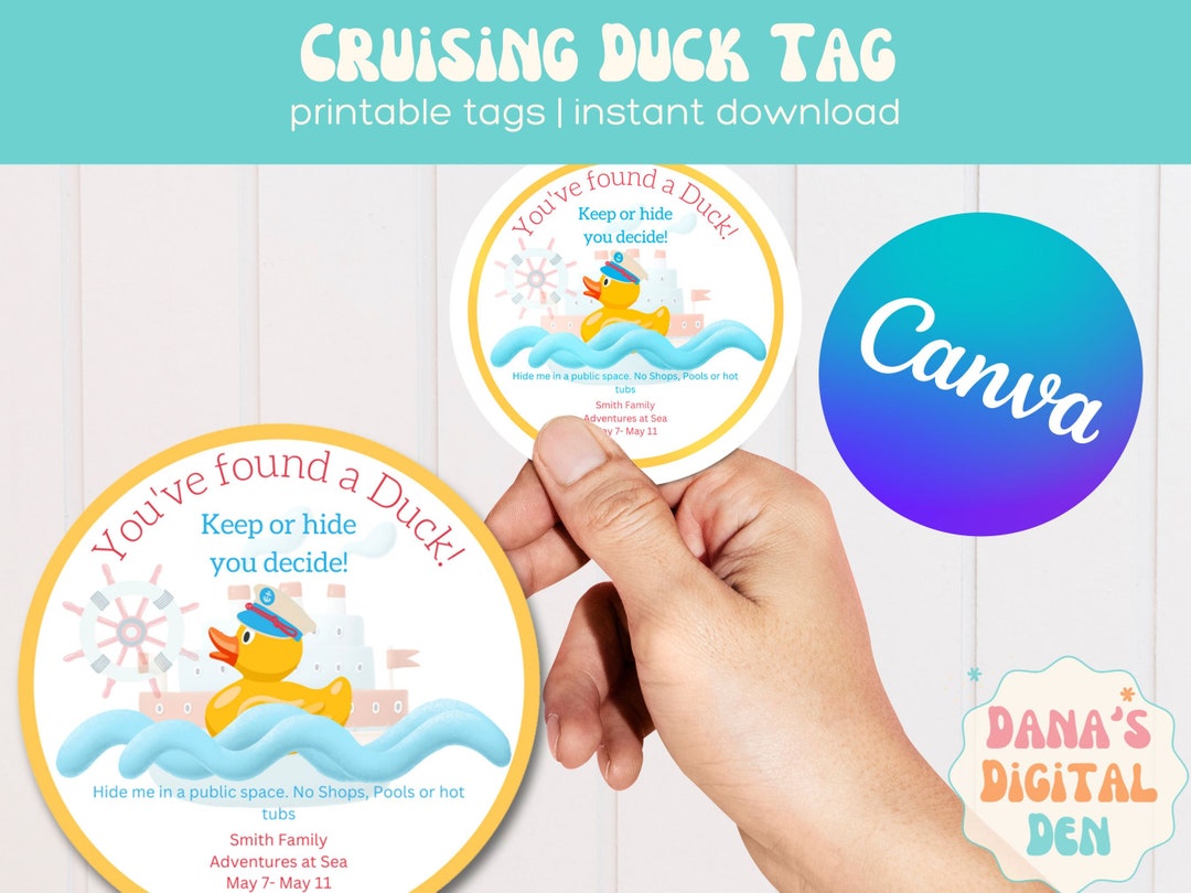 Cruising Duck Tags Editable Template Cruise Duck Tags Printable Cruising Duck Tags Editable Template Cruise Duck Tags Printable