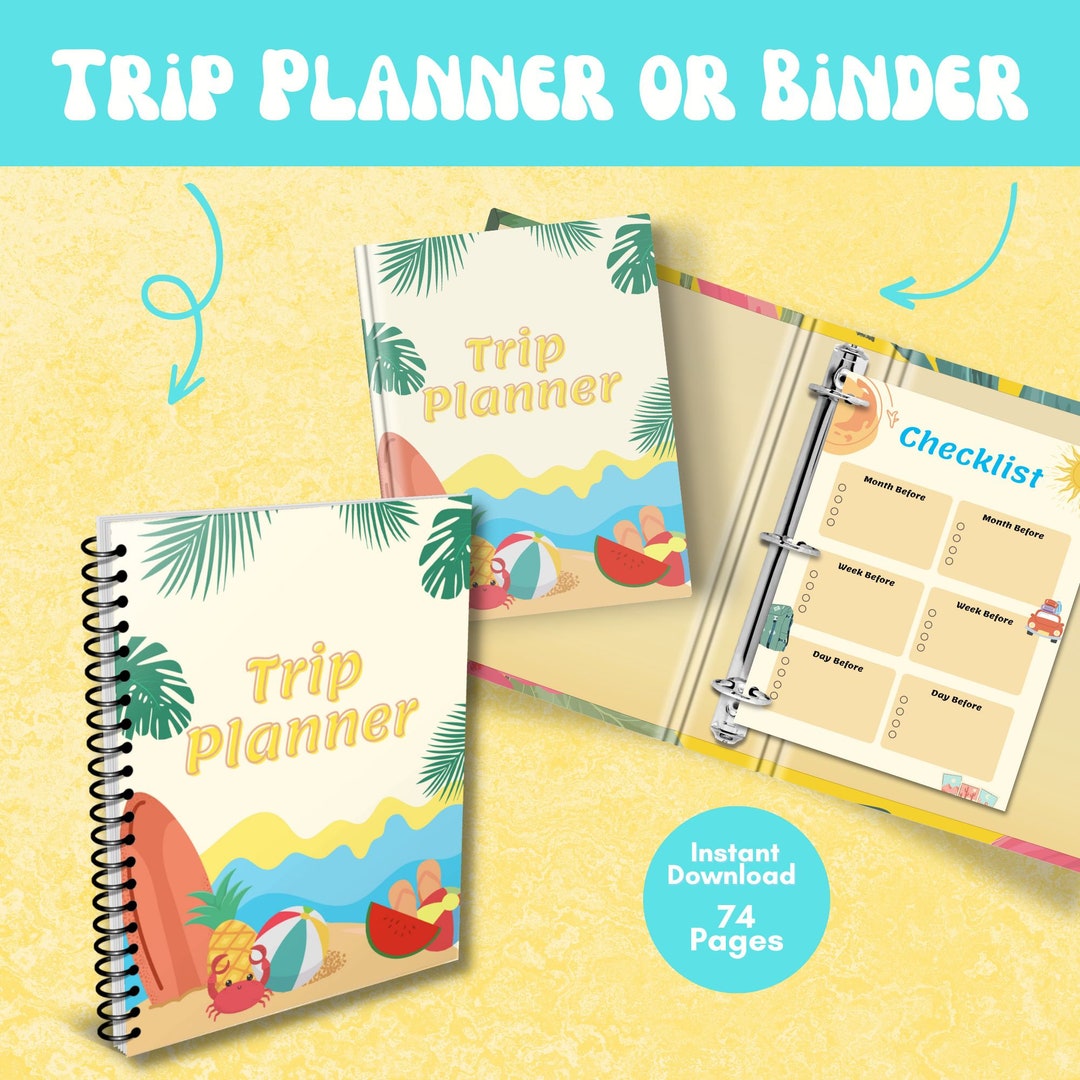 Printable Trip Planner - Instant Download - Organize Your Adventure ...