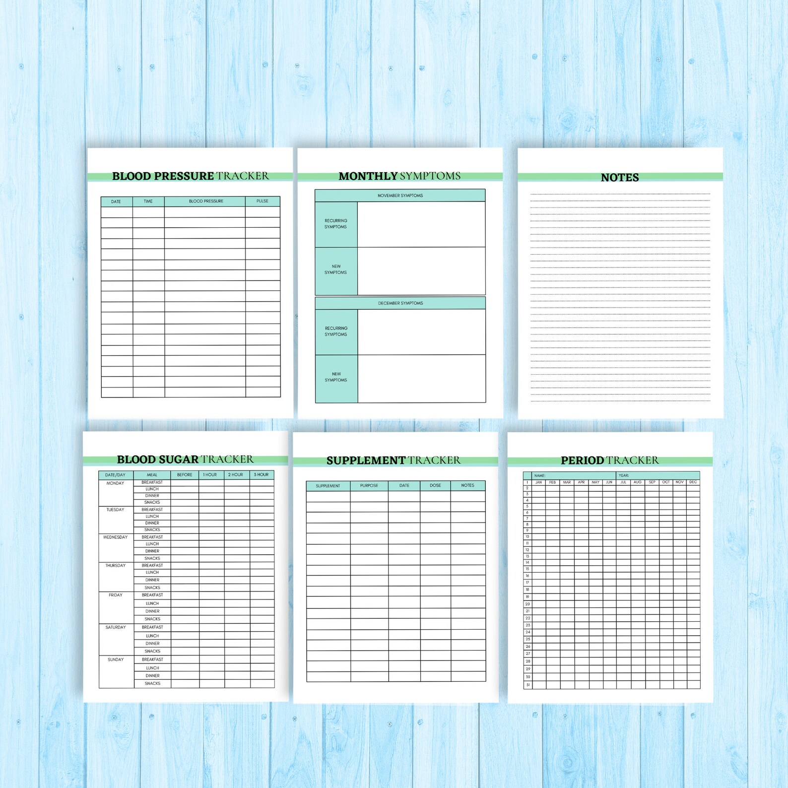 Medical Binder | Health Tracker | Printable Planner | Symptom Tracker ...