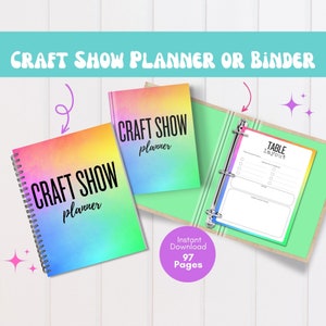 Craft Show Planner Printable | Organize Your Craft Shows | Instant Download | Table Layout | Customer Tracker | Vendor Planner