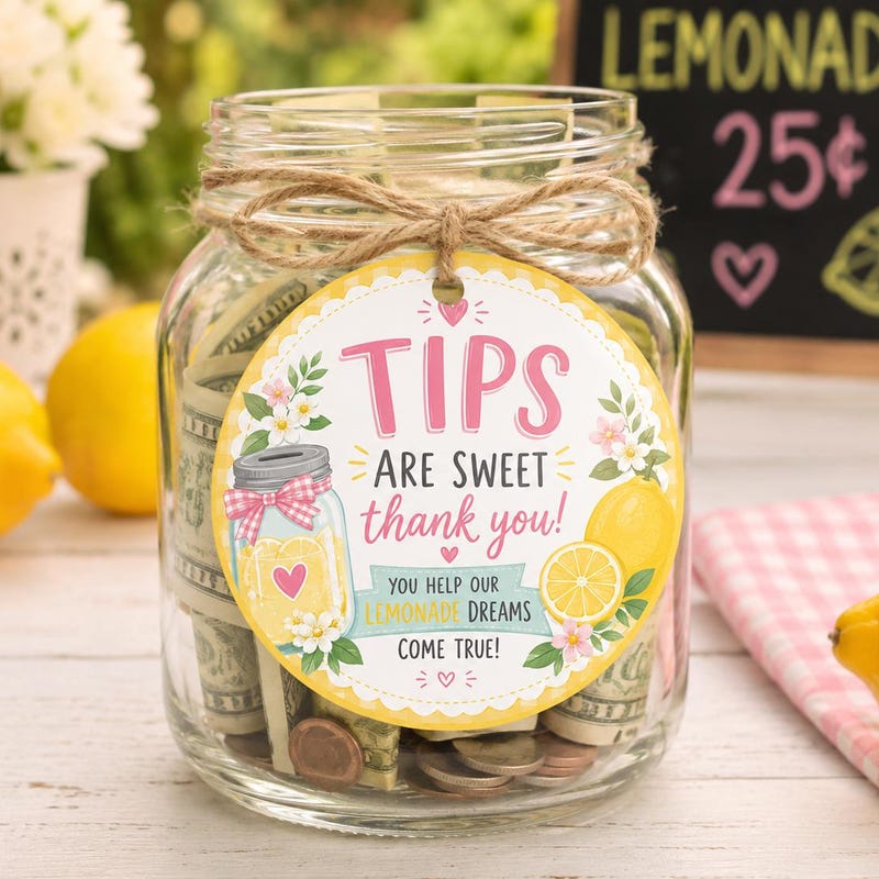 Tip Jar Signs Printable - Etsy