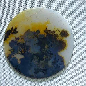 Designer Achat!! Dendritenachat, Edelstein Cabochon Dendritenachat Runde Halbedelsteine für die Schmuckherstellung Handgemacht: 27 x 27 mm