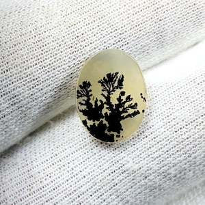 Designer Achat!! Dendritenachat, lose Edelstein Cabochon Dendritenachat oval Semi Precious für die Schmuckherstellung Handgemacht: 15 x 11 mm