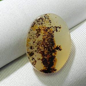 Designer Achat!! Dendritenachat, Edelstein Cabochon Dendritenachat Oval Halbedelstein für die Schmuckherstellung Handgemacht: 18 x 14 mm