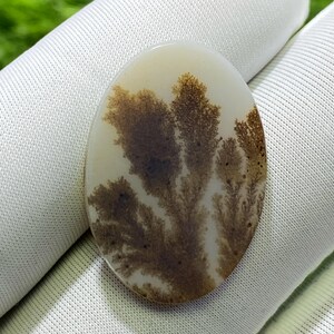 Designer Achat!! Dendritenachat, Edelstein Cabochon Dendritenachat Oval Halbedelstein für die Schmuckherstellung Handgemacht: 27 x 19 mm