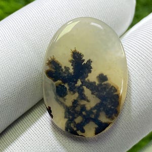 Designer Achat!! Dendritenachat, lose Edelstein Cabochon Dendritenachat Oval Semi Precious für die Herstellung von Schmuck Hand Made: 25 x 18 mm