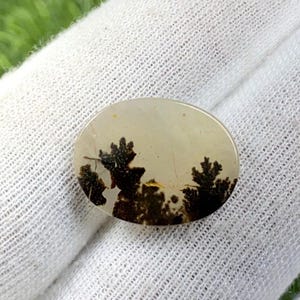 Designer Achat!! Dendritenachat, lose Edelstein Cabochon Dendritenachat oval Semi Precious für die Schmuckherstellung Handgemacht: 21 x 16 mm
