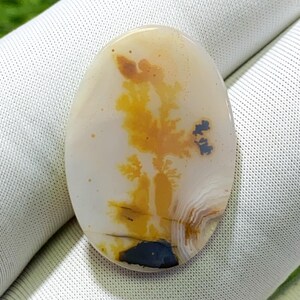 Designer Achat!! Dendritenachat, lose Edelstein Cabochon Dendritenachat Oval Semi Precious für die Herstellung von Schmuck Hand Made: 21 x 18 mm