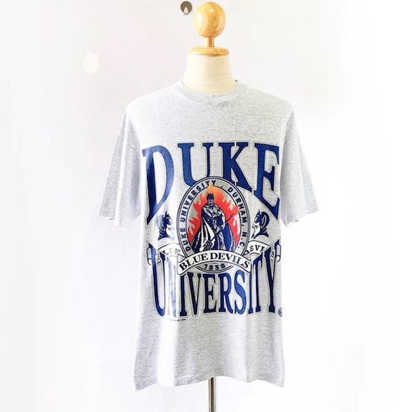 Vintage 90s Duke University Blue Devils T-shirt, Duke University Sweater, Duke University Hoodie, Duke Blue Devil Shirt Crewneck