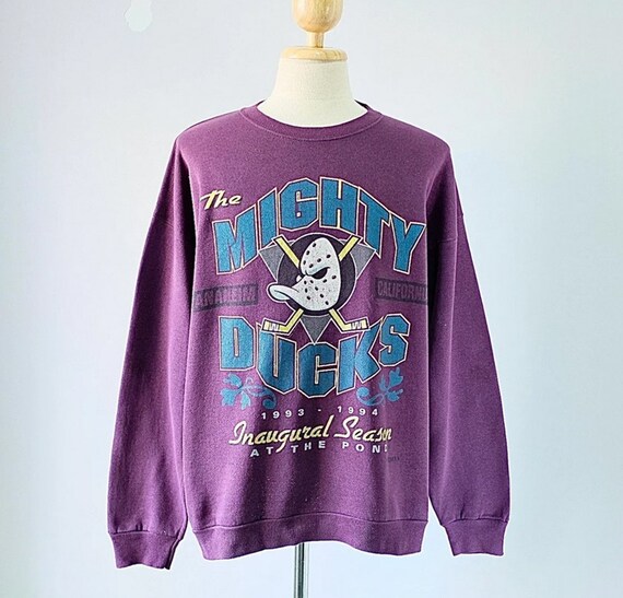 KieuBaoArt Vintage 1993 Anaheim Mighty Ducks Crewneck Sweatshirt, Mighty Ducks Shirt, Mighty Ducks Sweater, Mighty Ducks Fan Hockey Shirt, Gift for Her