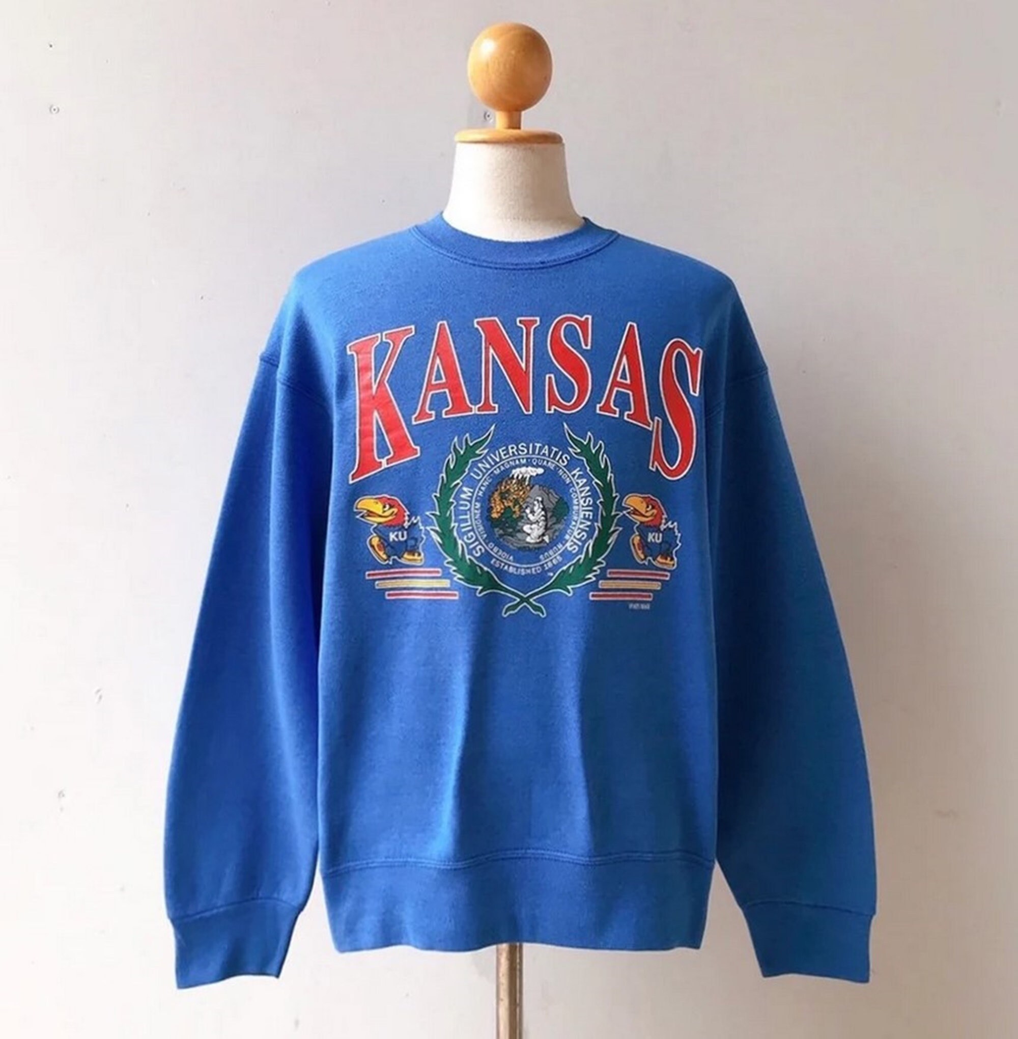 Vintage 90s Kansas University Jayhawks Sweatshirt Kansas