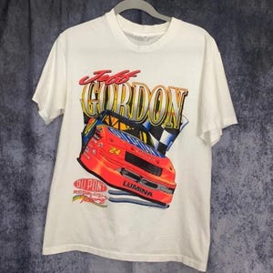 Vintage 90s Jeff Gordon Nascar Racing T-Shirt, Jeff Gordon Shirt, Jeff Gordon T-Shirt, 90s Nascar Tee, Gift For Father, Gift For Mother