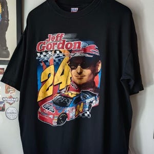 Vintage 90s Jeff Gordon NASCAR Racing T-Shirt, Jeff Gordon Shirt, Jeff Gordon T-Shirt, Gift For Father, Gift For Mother
