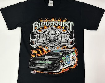 トップス 90s Scott Bloomquist RacingTee Vintage 1995 Scott Bloomquist Super Dirt Late Model T-shirt
