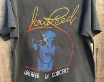 Vintage LOU REED Concert T Shirt, The Velvet Underground, Vintage Rock Tour Tees, Band Music Gift For Men And Women Unisex T-Shirt